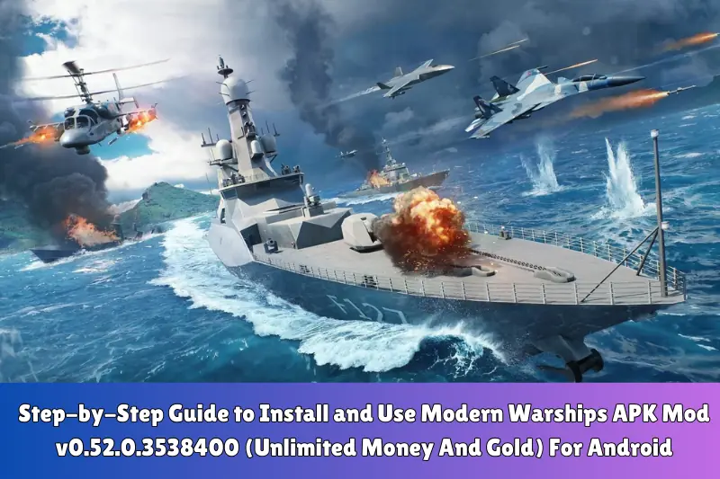 step-by-atep guide to install and use modern warships aPK mod v0.52.0.3538400 (unlimited money and gold) For android