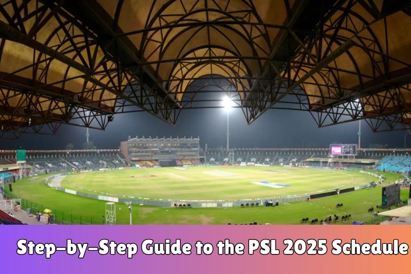 step-by-step guide to the pSL 2025 schedule